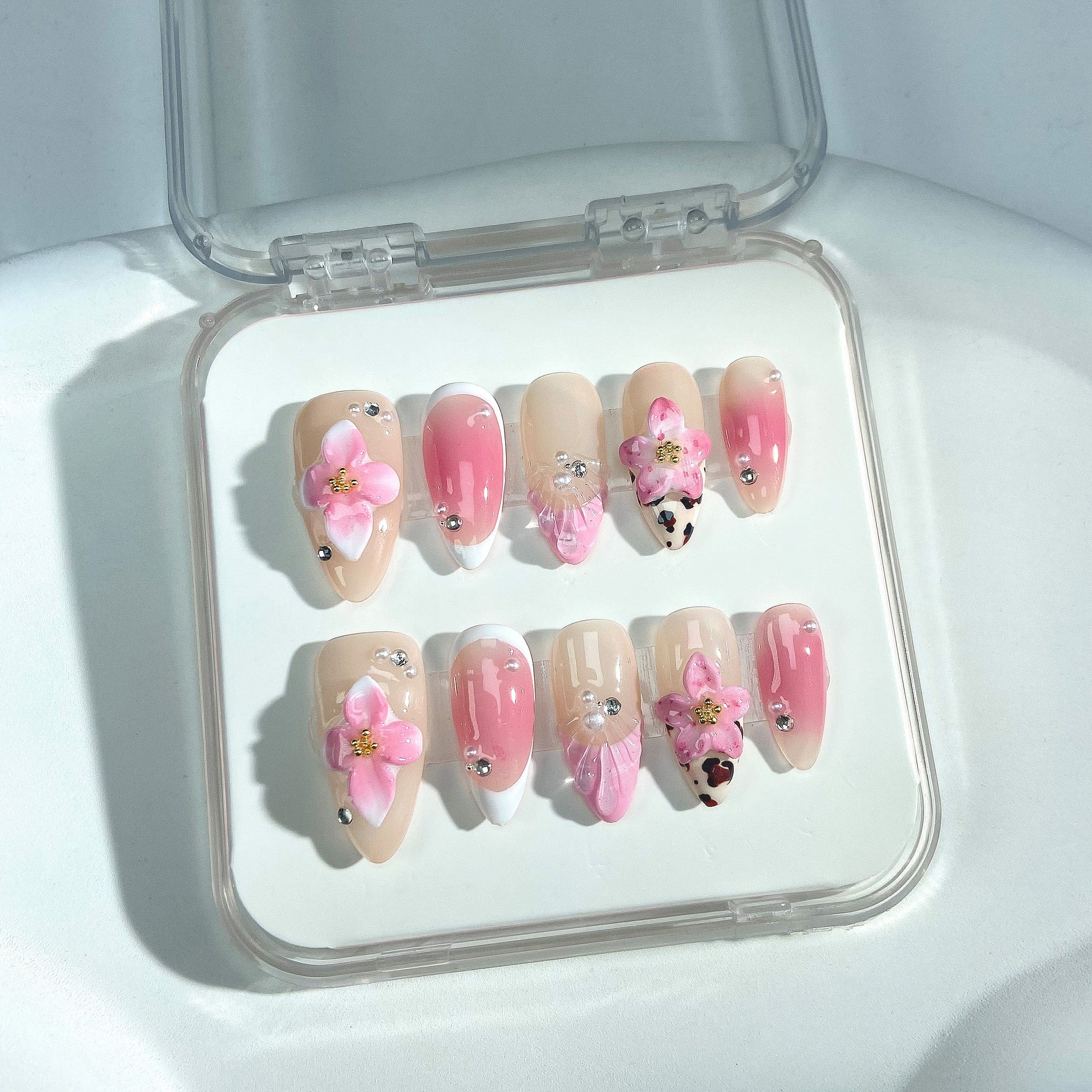 P6 3D Pink Flower（ Medium ）